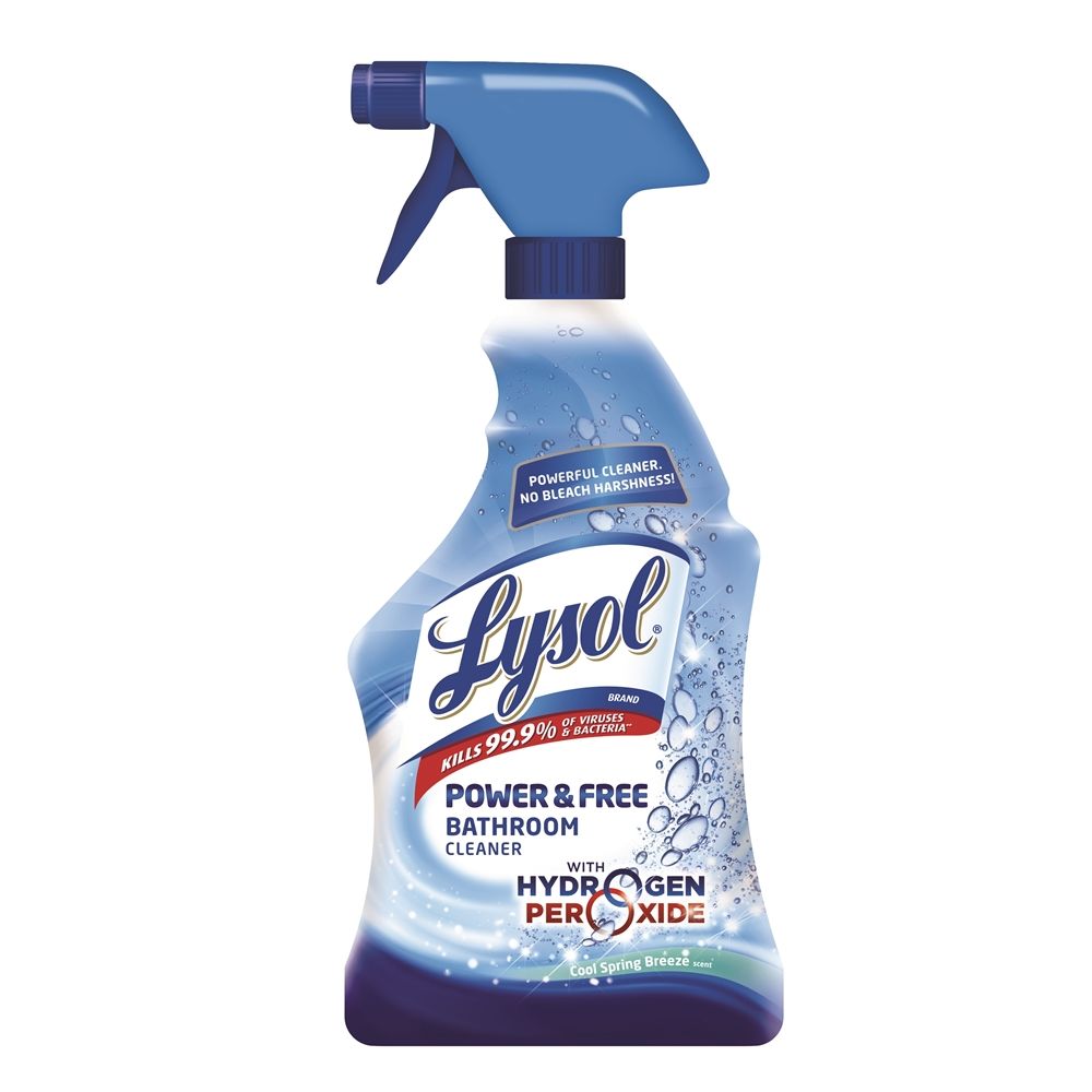 Lysol® Power and Free Bathroom Cleaner with Hydrogen Peroxide, Cool Spring Breeze